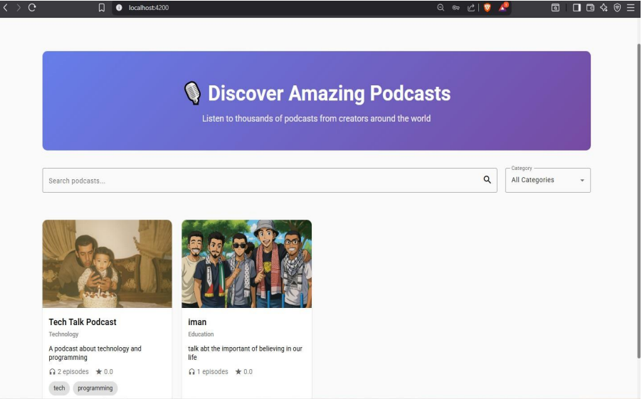Streaming platform built with Spring Boot